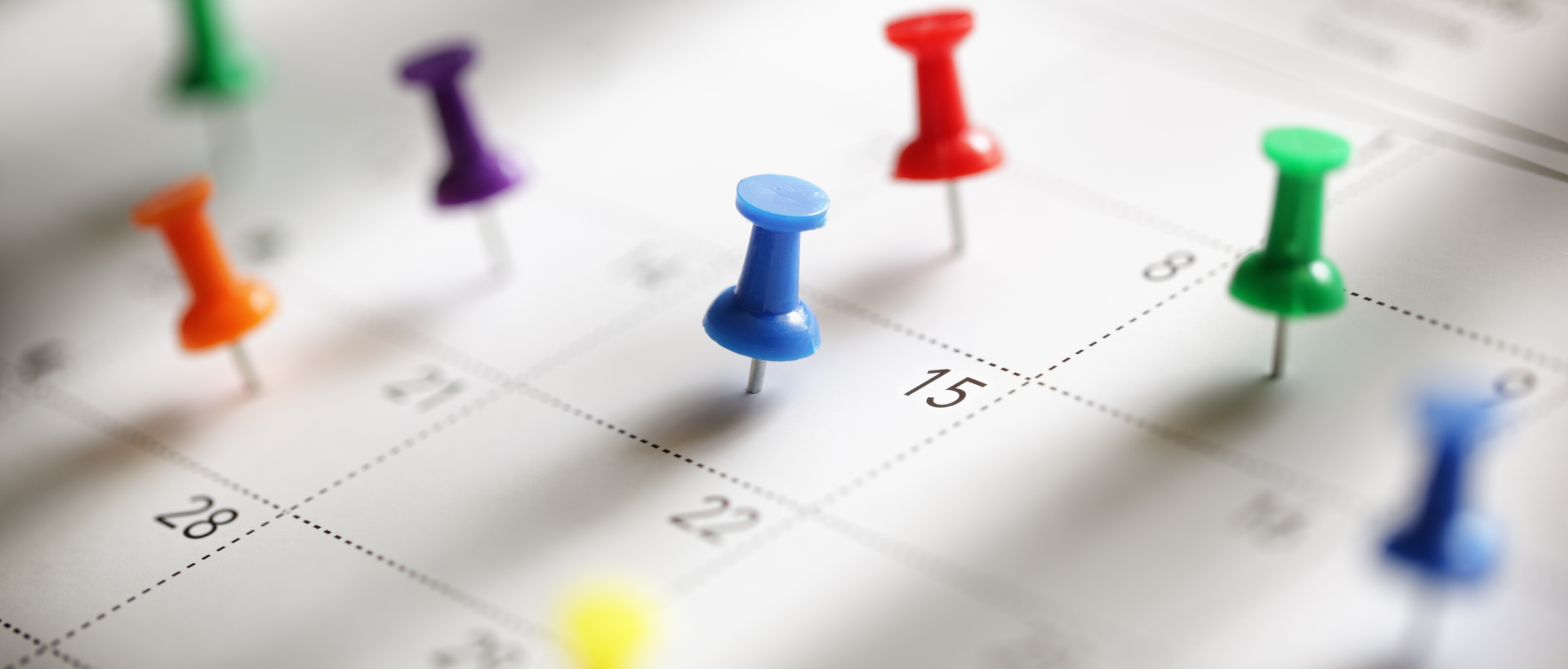 Business calendar of deadlines